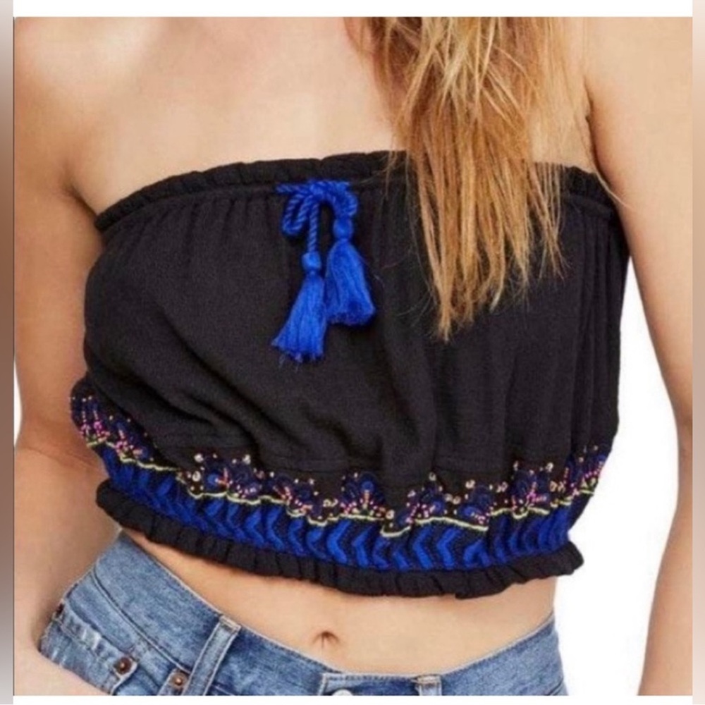 Free People No More Tiers Tube Crop Top Size Medium